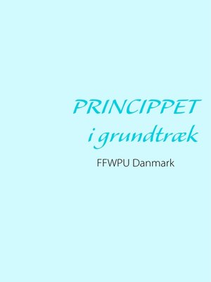 cover image of Princippet i grundtræk